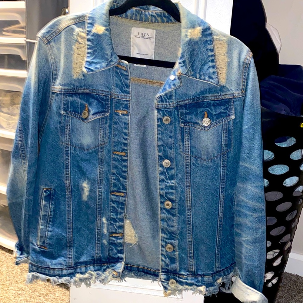 Distressed Denim Jacket